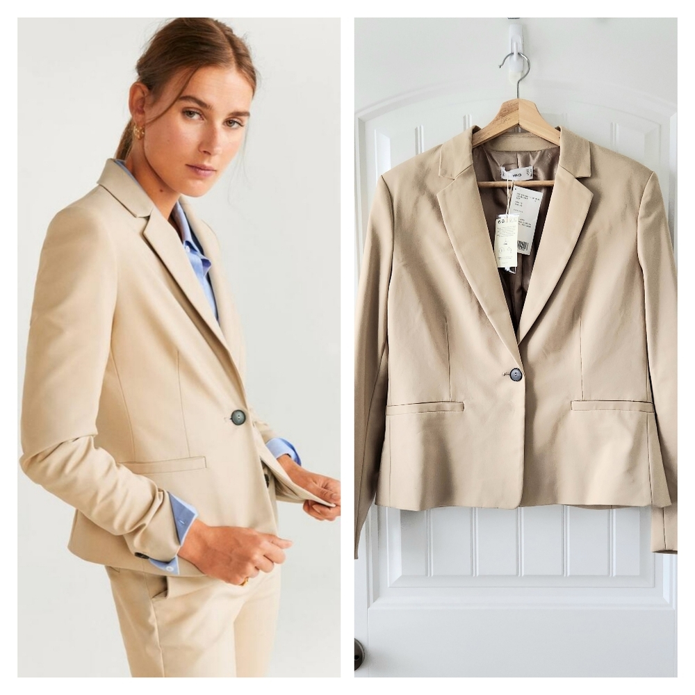 MANGO Essential Structured Blazer size 12US/ 44EU
